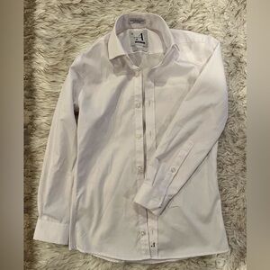 Alviso Boys Dress Shit - Slim Flit - Wrinkle Free - White - 10